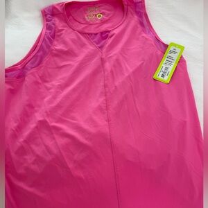 Lucky in Love Pink Tank Top